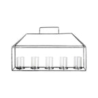 Candle Holder with Silver Finish | Reza