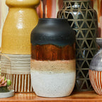 Multi Tonal Earthenware Vase | Domo