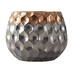 Large Ceramic Planter with Metallic Finish | Galaxy