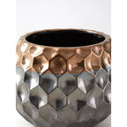 Large Ceramic Planter with Metallic Finish | Galaxy