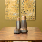 Small Metallic Planter | Jet
