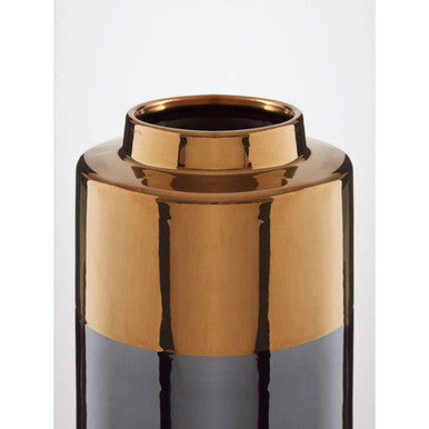 Dual Tone Small Metallic Finish Vase | Stellar