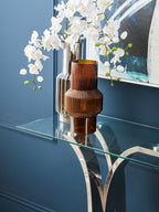 Silver Large Glass Vase | Onice