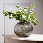 Large Smoked Grey Glass Vase | Nullah