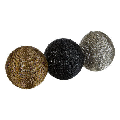 Set of 3 Large Decorative Balls | Hege