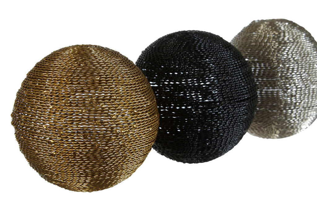 Set of 3 Large Decorative Balls | Hege