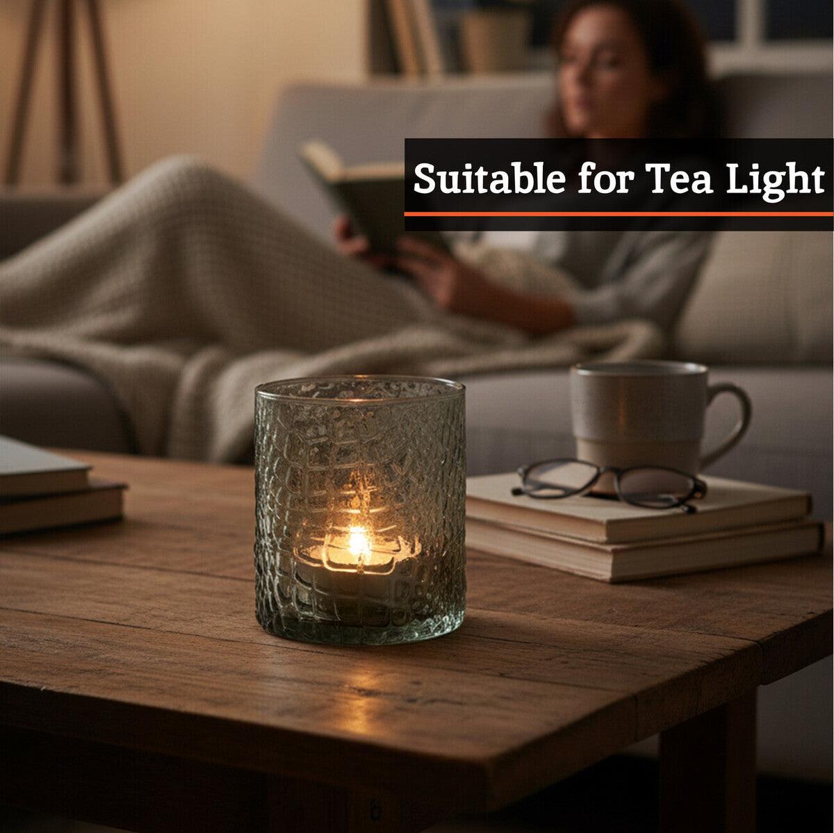 Smoked Glass Tealight Holder | Daintree