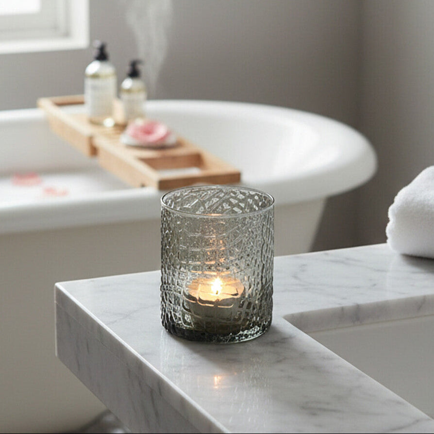 Smoked Glass Tealight Holder | Daintree
