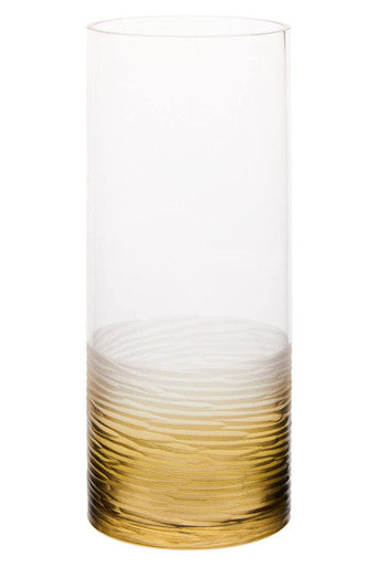 Caila Large Textured  Ombre Glass Vase