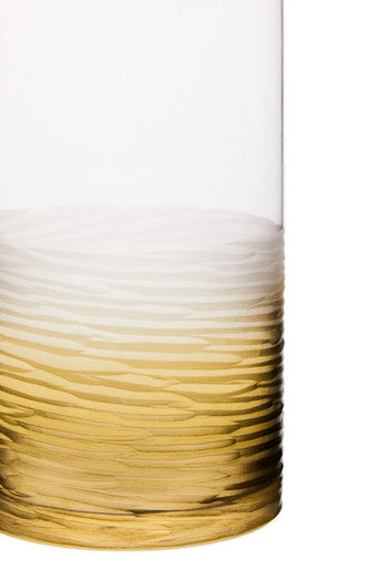 Caila Large Textured  Ombre Glass Vase