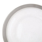 Embossed Glass with Silver Rim Charger Plate | Ida