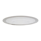 Embossed Glass Side Plate with Silver Rim | Ida