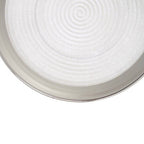 Embossed Glass Side Plate with Silver Rim | Ida