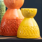 Visage Small Yellow Face Vase