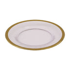 Textured Glass Side Plate with Gold Rim | Ida