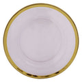 Textured Glass Side Plate with Gold Rim | Ida