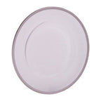 Glass Charger Plate with Silver Rim | Ida