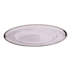Glass Charger Plate with Silver Rim | Ida