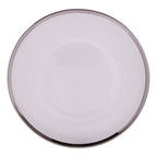 Glass Charger Plate with Silver Rim | Ida