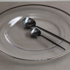 Glass Charger Plate with Silver Rim | Ida