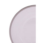 Glass Charger Plate with Silver Rim | Ida