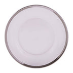 Glass Dinner Plate with Silver Rim | Ida