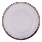 Glass Side Plate with Silver Rim | Ida