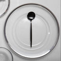 Glass Side Plate with Silver Rim | Ida