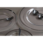 Glass Side Plate with Silver Rim | Ida