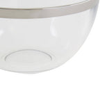 Glass Bowl with Silver Rim | Ida