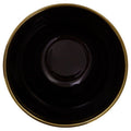 Black Glass Bowl with Gold Rim | Ida
