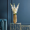 Large Embossed Amber Glass Vase | Colbie