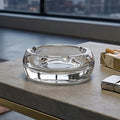 Large Crystal Glass Ashtray | Beaufort