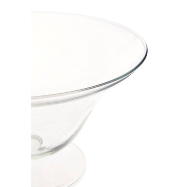 Clear Glass Fluted Bowl | Ambra