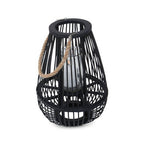 Small Black Bamboo Lantern | Lentigo