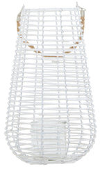 Large White Rattan Lantern | Lentigo