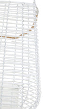Large White Rattan Lantern | Lentigo