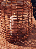 Tall Natural Rattan Lantern | Mataram