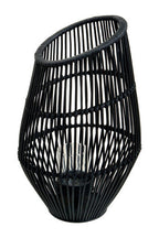 Large Black Natural Rattan Lantern | Mataram