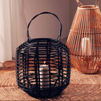 Black Rattan Lantern | Mataram