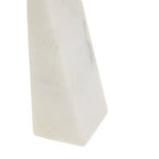 Set of 2 White Marble Bookends | Marris