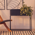 Asher Floor Standing Black Plant Box.