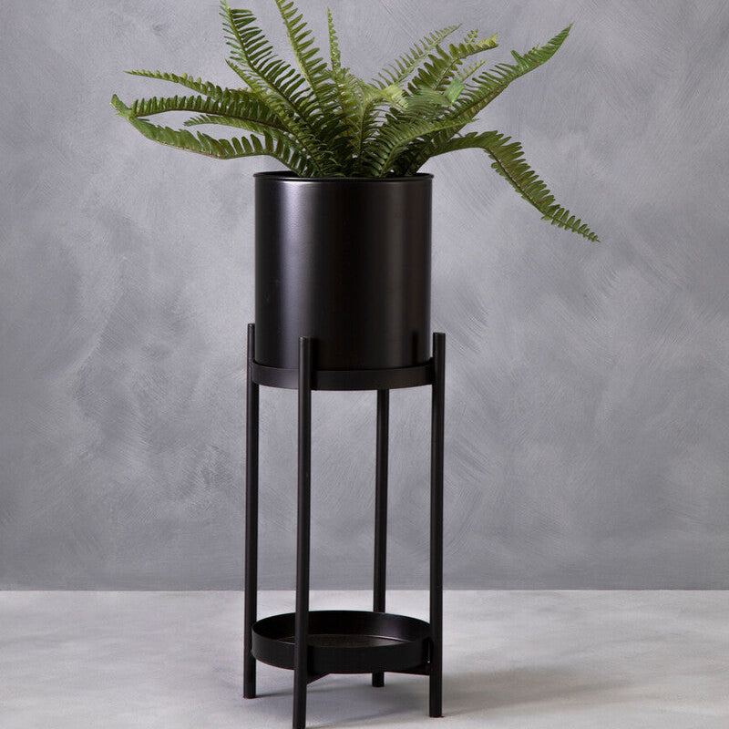 Asher Two Tier Black Plant Stand