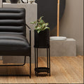 Asher Two Tier Black Plant Stand