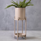 Two Tier Grey Plant Stand | Asher