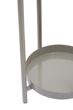 Two Tier Grey Plant Stand | Asher