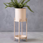 Two Tier Natural Plant Stand | Asher