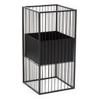 Black Floor Standing Planter | Alden