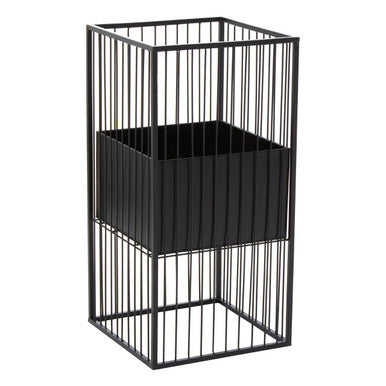 Black Floor Standing Planter | Alden
