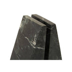 Set of Two Black Marble Bookends | Marris